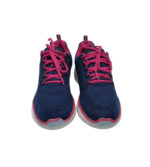 Adidasi dama Skechers, 39, material textil, bleumarin - imagine 3