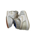 Adidasi dama Nike, 36, imitație de piele, piele, alb gri - imagine 4