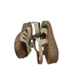 Sandale dama Salamander 37, material textil, gri - imagine 4