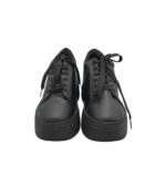 Adidasi dama Giulia, 39, imitație de piele, negru - imagine 3