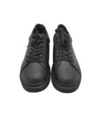 Adidasi barbati  43, imitație de piele, negru - imagine 3