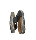 Saboti dama 39, imitație de piele, negru - imagine 4