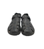 Sandale barbati 43, piele, negru - imagine 3