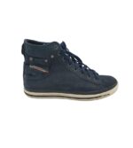 Tenisi barbati Diesel, 45, piele intoarsa, bleumarin