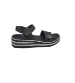 Sandale dama Rieker, 42, imitație de piele, negru