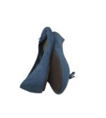 Balerini dama H&M, 41, material textil, albastru - imagine 4