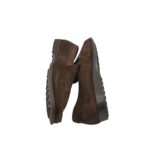 Mocasini dama Pellegrini, 39, piele intoarsa, maro - imagine 4