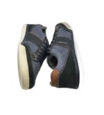 Adidasi barbati Gino Lanetti, 44, imitație de piele, piele intoarsa, albastru - imagine 4