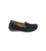 Mocasini barbati Geox, 40, piele intoarsa, bleumarin