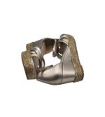 Sandale dama Marco Tozzi, 37, imitație de piele, gri - imagine 4