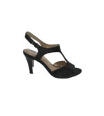 Sandale dama Caprice, 38, piele intoarsa , negru