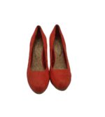 Pantofi dama Marco Tozzi, 39, material textil, rosu - imagine 3