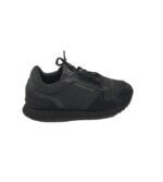 Adidasi barbati Tommy Hilfiger, 41, material textil, piele intoarsa, negru