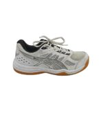 Adidasi barbati Asics 47,  material textil, imitatie de  piele , alb gri
