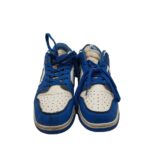 Adidasi barbati Nike, 40, imitație de piele, piele, alb albastru - imagine 3