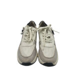 Adidasi dama Relife 40, imitatie de piele, alb gri - imagine 3