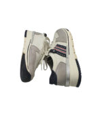 Adidasi dama Relife 40, imitatie de piele, alb gri - imagine 4