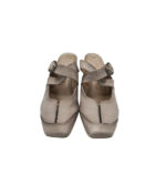 Saboti dama Hispanitas 40, piele, gri - imagine 3