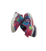 Adidasi copii Skechers 31, material textil, roz albastru - imagine 4