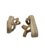 Sandale dama Gabor 38, piele intoarsa, crem - imagine 2