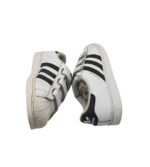 Adidasi copii Adidas, 35, imitatie de piele, piele, alb negru - imagine 4