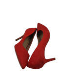 Pantofi dama H&M, 37, material textil, rosu - imagine 4