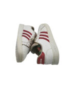 Adidasi dama Adidas, 37, imitatie de piele, alb rosu - imagine 4