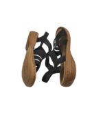 Sandale dama Rieker, 36, material textil, negru - imagine 4