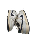 Adidasi barbati Nike, 42, imitatie de piele, piele, alb gri - imagine 4