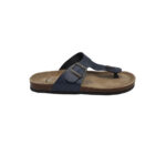 Saboti dama 39, imitatie de piele, bleumarin