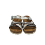 Saboti dama Graceland, 38, imitatie de piele, gri - imagine 3