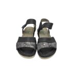 Sandale dama Footflexx, 38, imitatie de piele, negru gri - imagine 3