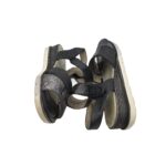 Sandale dama Footflexx, 38, imitatie de piele, negru gri - imagine 4