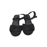 Sandale dama Papaya, 39, material textil, negru - imagine 3