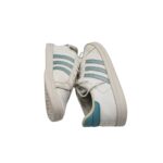 Adidasi dama Adidas, 39, imitatie de piele, alb albastru - imagine 4