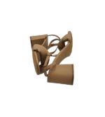 Sandale dama H&M, 38, imitatie de piele, maro - imagine 4