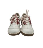 Adidasi dama Mkoomi, 40, piele, alb rosu - imagine 3