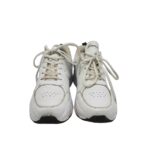 Adidasi barbati Sneakers, 44, imitatie de piele, alb - imagine 3