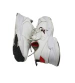 Adidasi barbati Sneakers, 44, imitatie de piele, alb - imagine 4