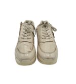 Adidasi dama Tamaris, 41, imitatie de piele, crem - imagine 3