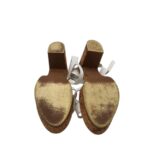 Sandale dama Lascana, 40, imitatie de piele, alb - imagine 5