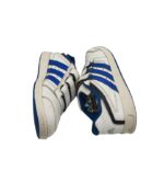 Adidasi copii Adidas, 35, imitatie de piele, alb albastru - imagine 4