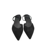 Pantofi dama 41, material textil, negru - imagine 3