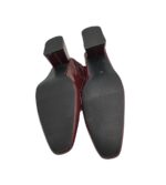 Pantofi dama 42, imitatie de piele, visiniu - imagine 5