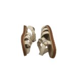 Sandale copii Next, 28, imitatie de piele, crem - imagine 4