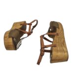 Sandale dama Sansibar, 40, piele, maro - imagine 2