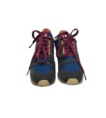 Adidasi dama Adidas, 35, imitatie de piele, material textil, negru albastru - imagine 3