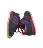 Adidasi dama Adidas, 35, imitatie de piele, material textil, negru albastru - imagine 4