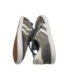 Tenisi barbati Hummel, 44, piele intoarsa, material textil, gri alb - imagine 4