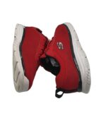 Adidasi barbati Skechers, 45, material textil, rosu - imagine 4